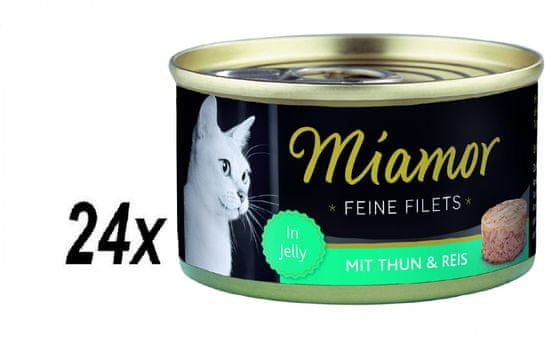 Finnern hrana za mačke Miamor, tuna in riž, 24 x 100 g