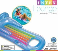 Intex Napihljiva blazina ležalnik King Cool Lounge, modra