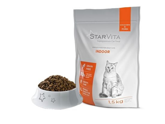 Starvita hrana za domače mačke, 1,5 kg
