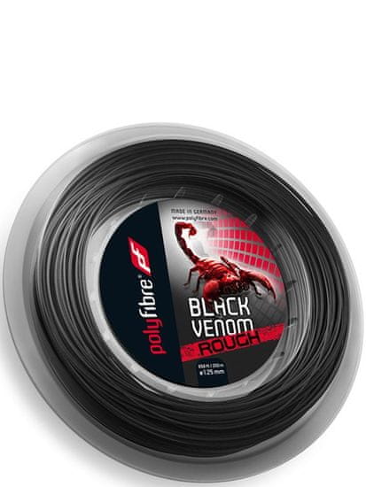 Polyfibre tenis struna Polyfibre Black Venom Rough - kolut