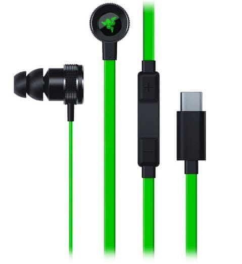 Razer slušalke Hammerhead USB-C, zelene