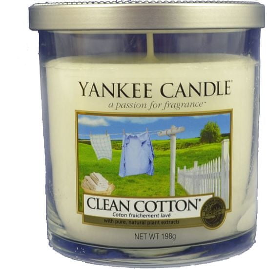 Yankee Candle dišeča sveča Clean Cotton, 198 g