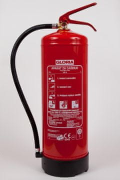 GLORIA PD9G gasilni aparat s prahom ABC, 9 kg