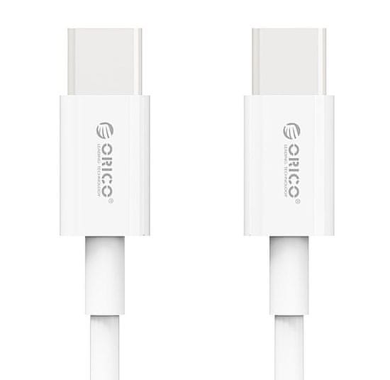 Orico polnilni kabel USB-C 3.0 v USB-C, bel, 1 m