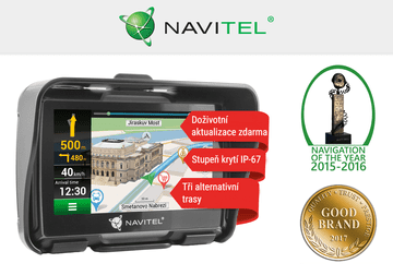 Navitel G550 MOTO GPS navigacija za motoriste, 11cm zaslon, IP67, karte za celotno Evropo - odprta embalaža