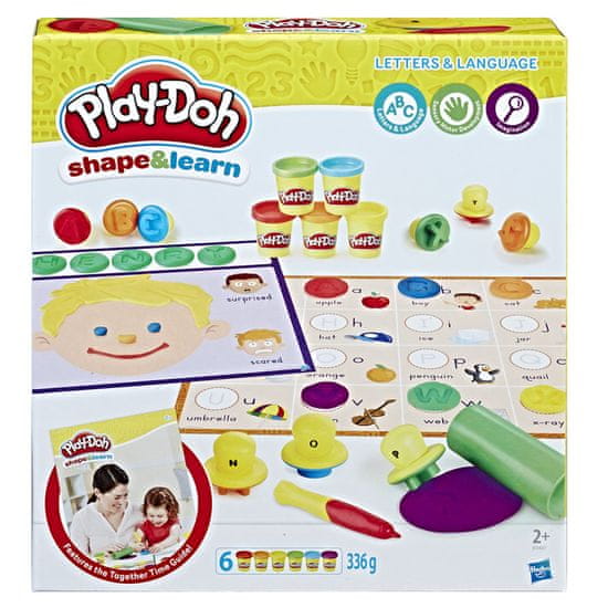 Play-Doh komplet za branje in pisanje, plastelin