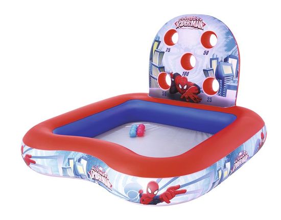 Bestway napihljiv igralni center z bazenom Spiderman, 1,55 m x 1,55 m x 99 cm