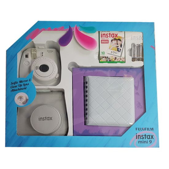 FujiFilm polaroidni analogni fotoaparat Instax Mini 9, SET Box
