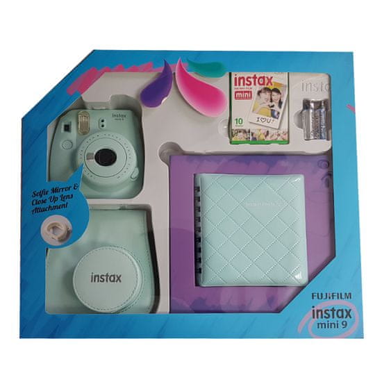 FujiFilm polaroidni analogni fotoaparat Instax Mini 9, SET Box