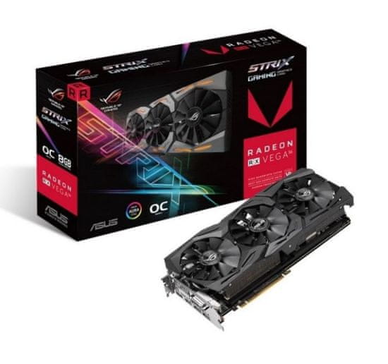 ASUS grafična kartica ROG Strix Radeon RX VEGA56 OC 8GB HBM2 AURA