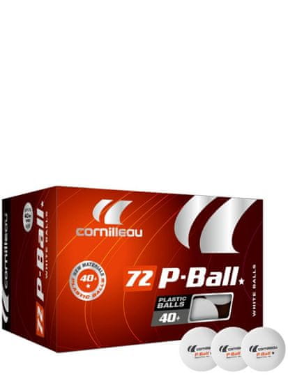 Cornilleau plastične žogice P-BALL, 72 kosov