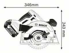 BOSCH Professional akumulatorska krožna žaga GKS 18V-57 (06016A2200)