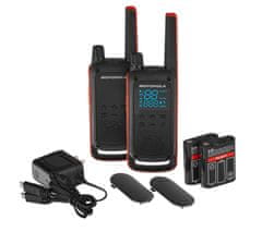 Motorola Walkie Talkie Talkabout T82, oranžno-črn