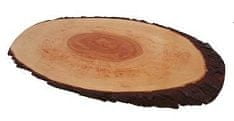 Portoss ovalna deska z lubjem, 40-50 cm, voskana