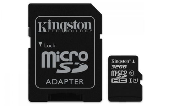 Kingston spominska kartica microSDHC 32GB (SDCS/32GB)
