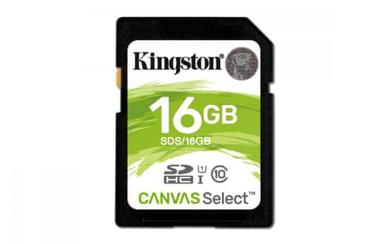Kingston spominska kartica SDHC, 16GB 80R Class 10 UHS-I (SDS/16GB)