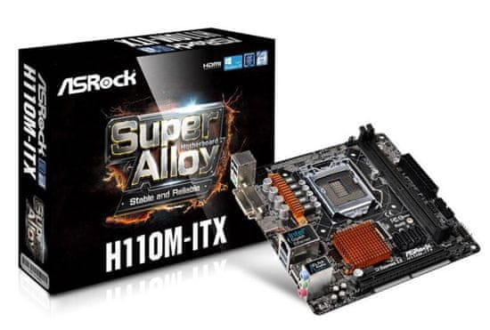 ASRock osnovna plošča H110-ITX LGA1151 Mini-ITX DDR4