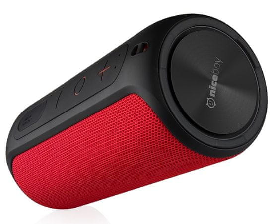 Niceboy prenosni Bluetooth zvočnik Raze, rdeč - Odprta embalaža