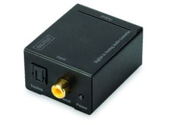 Digitus pretvornik avdio SPDIF/Digitalni Koax v avdio Analog 2xRCA (Ž)