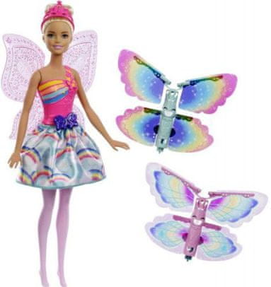 Mattel Barbie Mavrična vila z letečimi krili