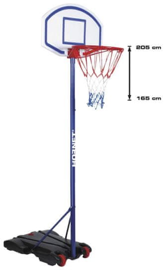 Hudora prostostoječi košarkarski koš Hornet, 205 cm