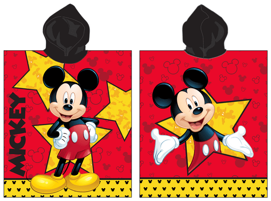 Jerry Fabrics pončo s kapuco Mickey star