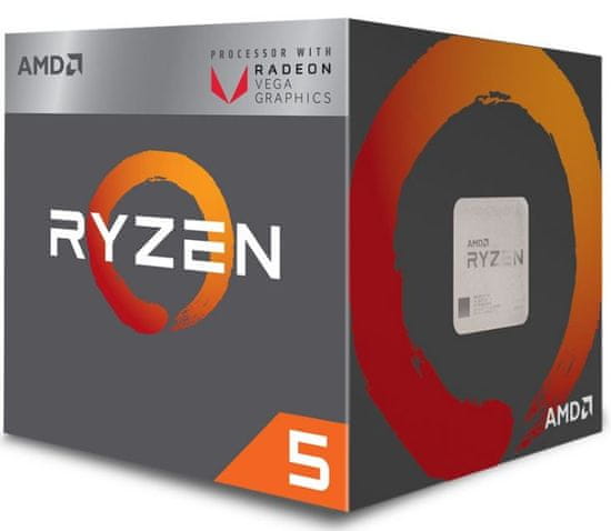 AMD procesor Ryzen 5 2400G s hladilnikom Wraith Stealth 65W (YD2400C5FBBOX)