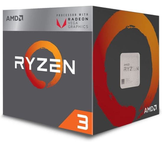AMD procesor Ryzen 3 2200G s hladilnikom Wraith Stealth 65W (YD2200C5FBBOX)