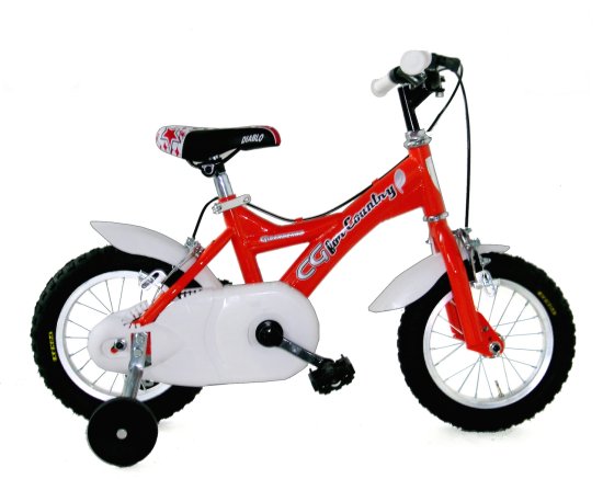 Girardengo otroško kolo za dečke in deklice Unisex, 12“, rdeče