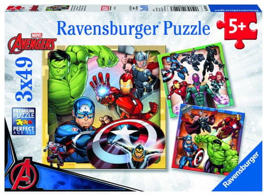 Ravensburger sestavljanka Disney Marvel Avengers, 3x49 delov