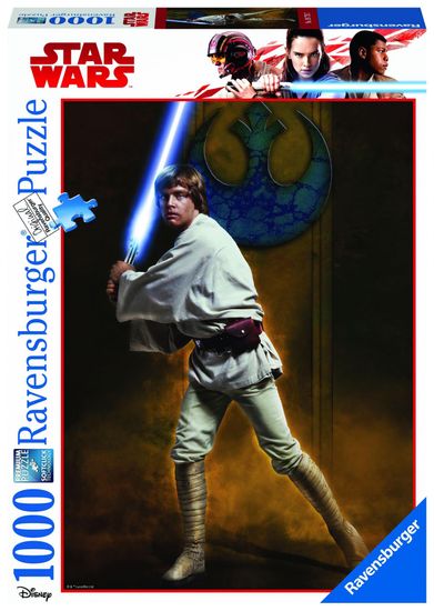 Ravensburger sestavljanka Disney Star Wars: Luke Skywalker, 1000 kos