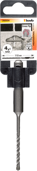 KWB sveder za beton SDS Plus, CROSS-TIP, 4x110 mm (260504)
