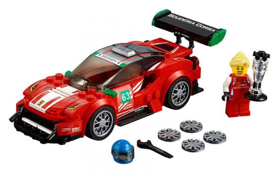 LEGO dirkalni avto Speed Champions 75886 Ferrari 488 GT3 Scuderia Corsa