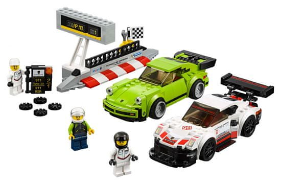 LEGO dirkalni avto Porsche 911 RSR a 911 Turbo 3.0, Speed Champions 75888