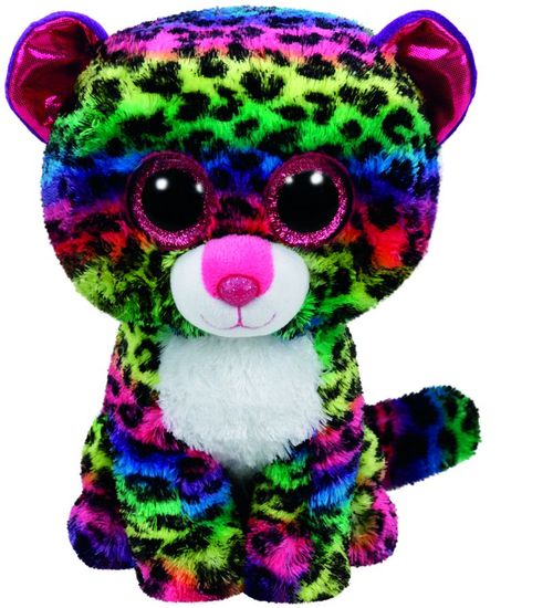 TY igrača Beanie Boos leopard DOTTY, 24 cm - Medium