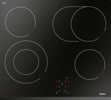 Amica PC6411PT steklokeramična kuhalna plošča