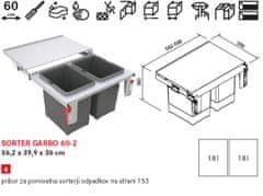 Franke sistem za ločevanje odpadkov Garbo 60-2