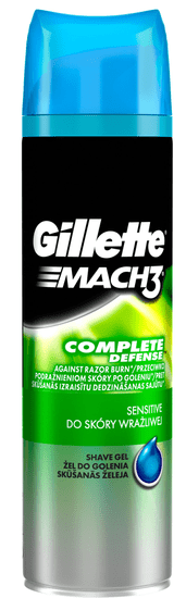 Gillette gel za britje Series Gel Pure & Sensitive, 200 ml