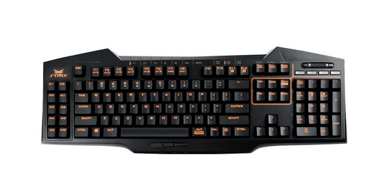 ASUS tipkovnica Strix Tactic Pro, MX Black, USB, US SLO g.