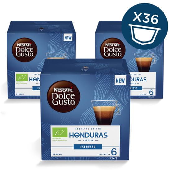 NESCAFÉ Dolce Gusto Honduras espresso kava 72g (12 kapsul), trojno pakiranje