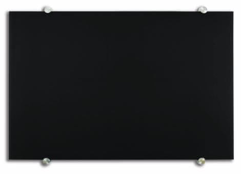 Piši-Briši steklena črna tabla, 80 x 120 cm