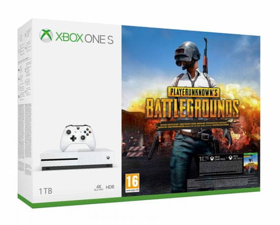 Microsoft igralna konzola Xbox One S 1 TB + PlayerUnknown's Battlegrounds