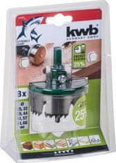 KWB nastavek za izrezovanje lukenj Akku-Top (498920), 8 rezil (Φ 25 – 68 mm)