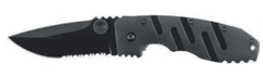 Ausonia zložljiv žepni nož z G10 ročajem, črn (26238)
