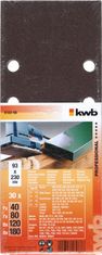 KWB brusni papir za les in kovino, 30 kosov različne granulacije (818288)