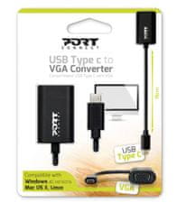 Port Designs pretvornik USB-C v VGA