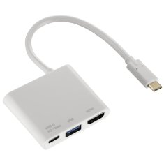 Hama adapter 3v1 (HDMI, USB 3.1 in USB C), bel