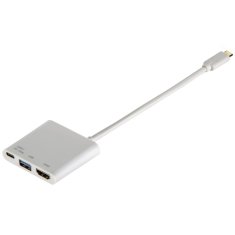 Hama adapter 3v1 (HDMI, USB 3.1 in USB C), bel