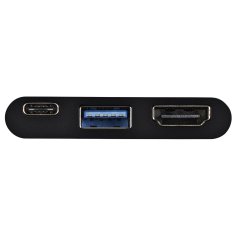 Hama adapter 3v1 (HDMI, 2x USB 3.1 in USB C), črn