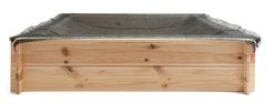 Woody leseni peskovnik - kvadratni, natur - odprta embalaža